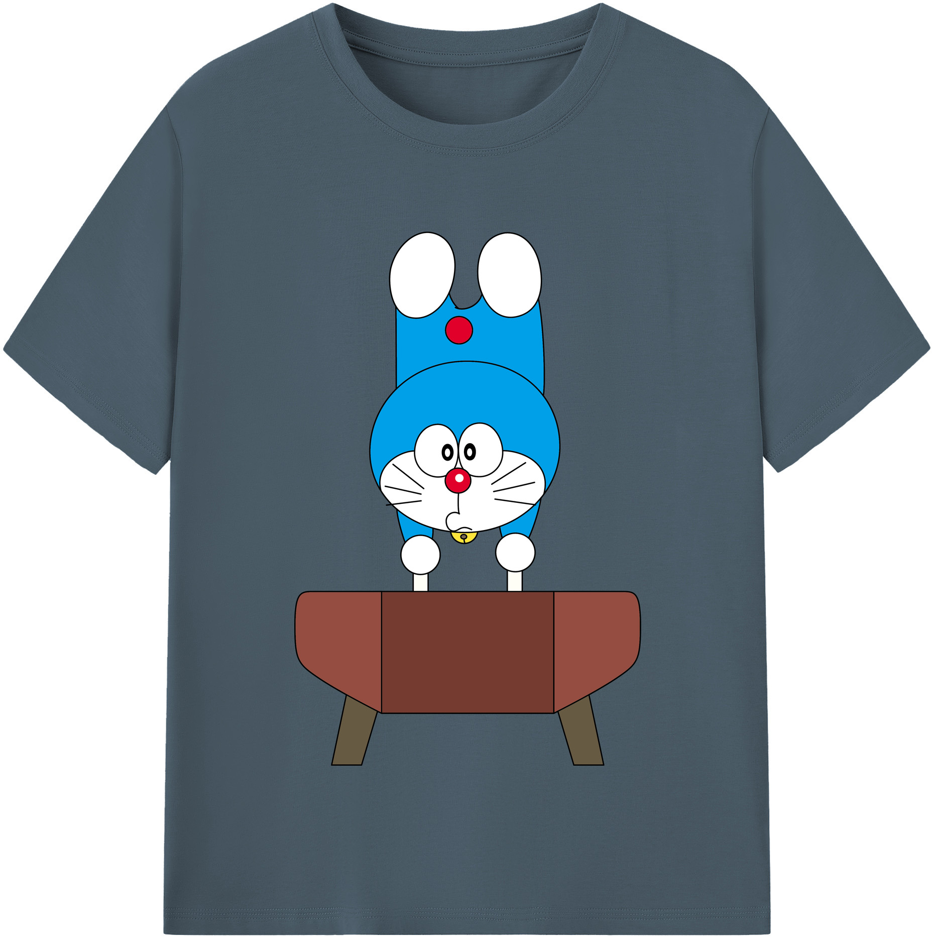 （画像用） ドラえもん Doraemon 綿100％半袖Tシャツ（フロントプリント）